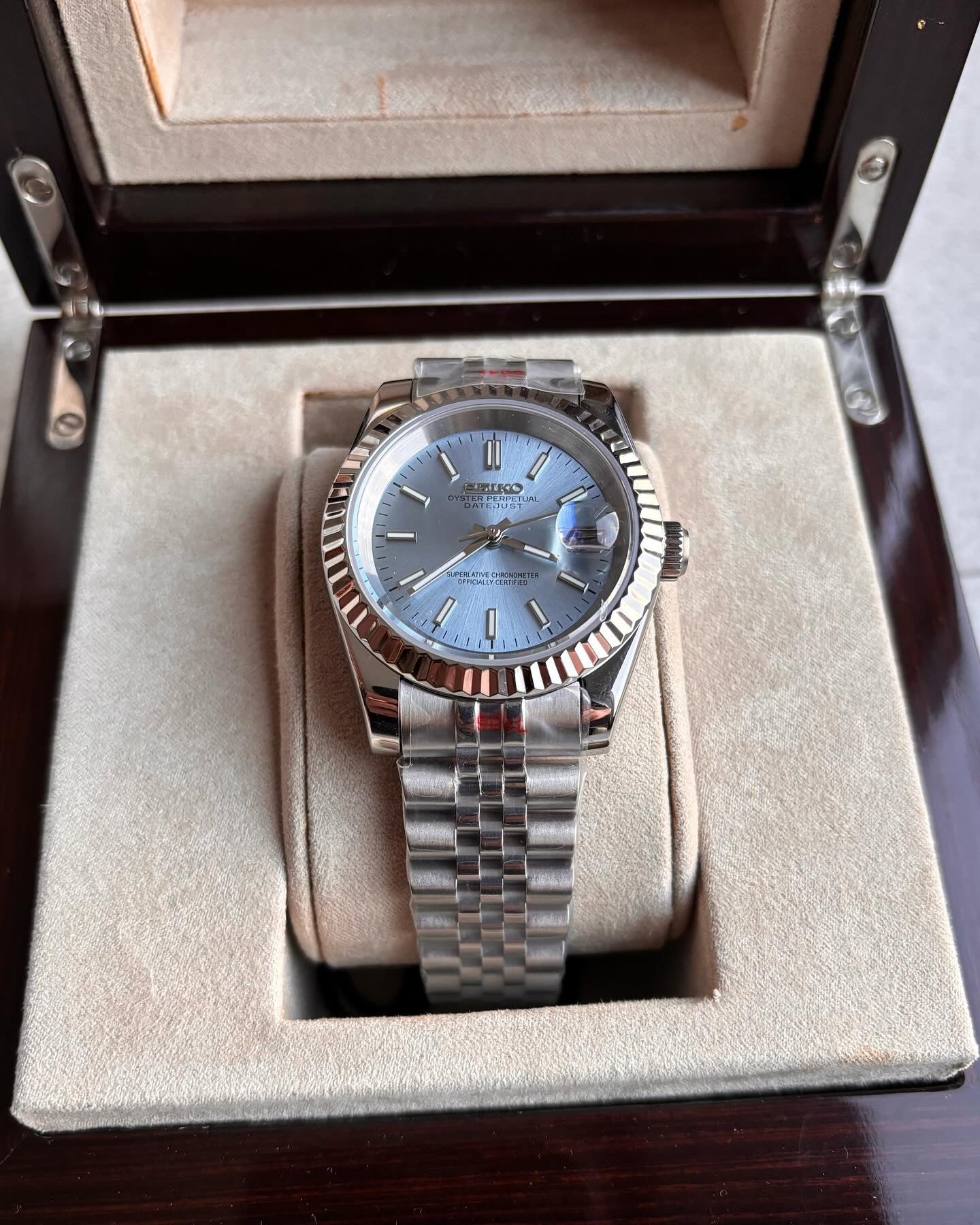 DATEJUST TIFFANY - RELOJ SEIKO NH35 PERSONALIZADO