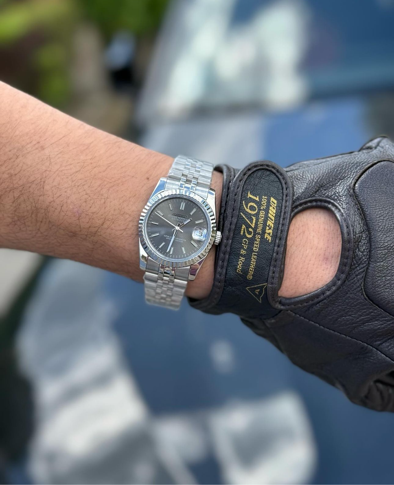 DATEJUST GREY - RELOJ SEIKO NH35 PERSONALIZADO