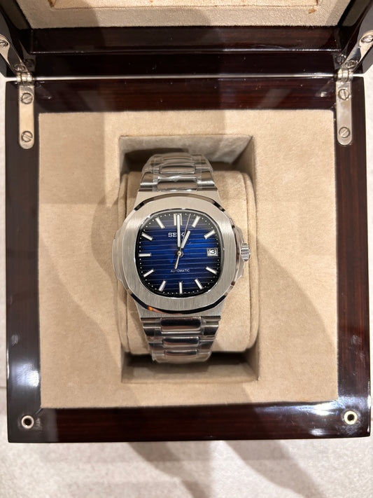 NAUTILUS NAVY BLUE - RELOJ SEIKO NH35 PERSONALIZADO